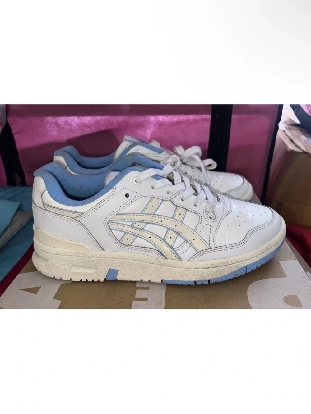 Size 7 - ASICS EX89 White Light‎ Blue
